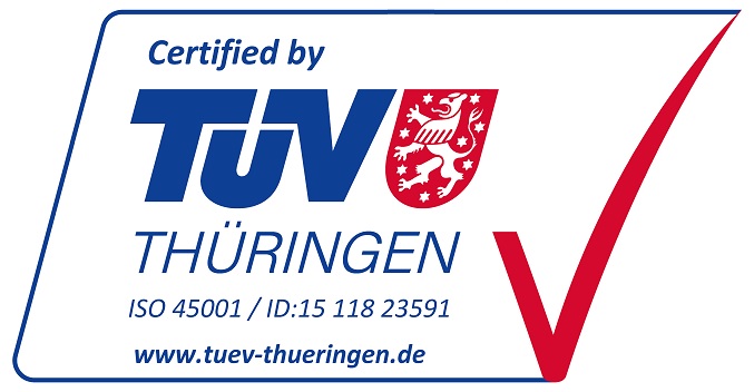 Certified by Thüringen Iso 45001